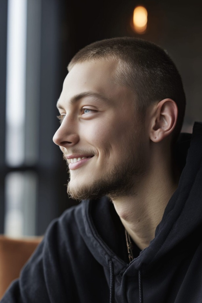 Discover The Low Maintenance Haircuts for Guys 17 Buzz cut with Beard 9 Discover The Low Maintenance Haircuts for Guys