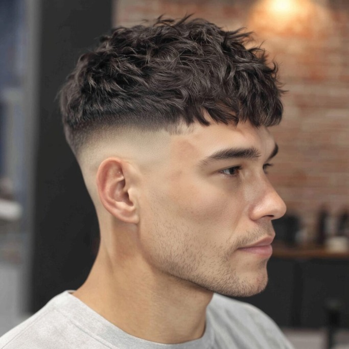 Caesar Cut vs French Crop: Which Style Suits You Best? 12 Caesar Cut Styles for Curly Hair Guys 41 Caesar Cut vs French Crop: Which Style Suits You Best?