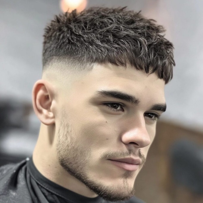 Caesar Cut vs French Crop: Which Style Suits You Best? 6 Caesar Cut Styles for Curly Hair Guys 7 Caesar Cut vs French Crop: Which Style Suits You Best?