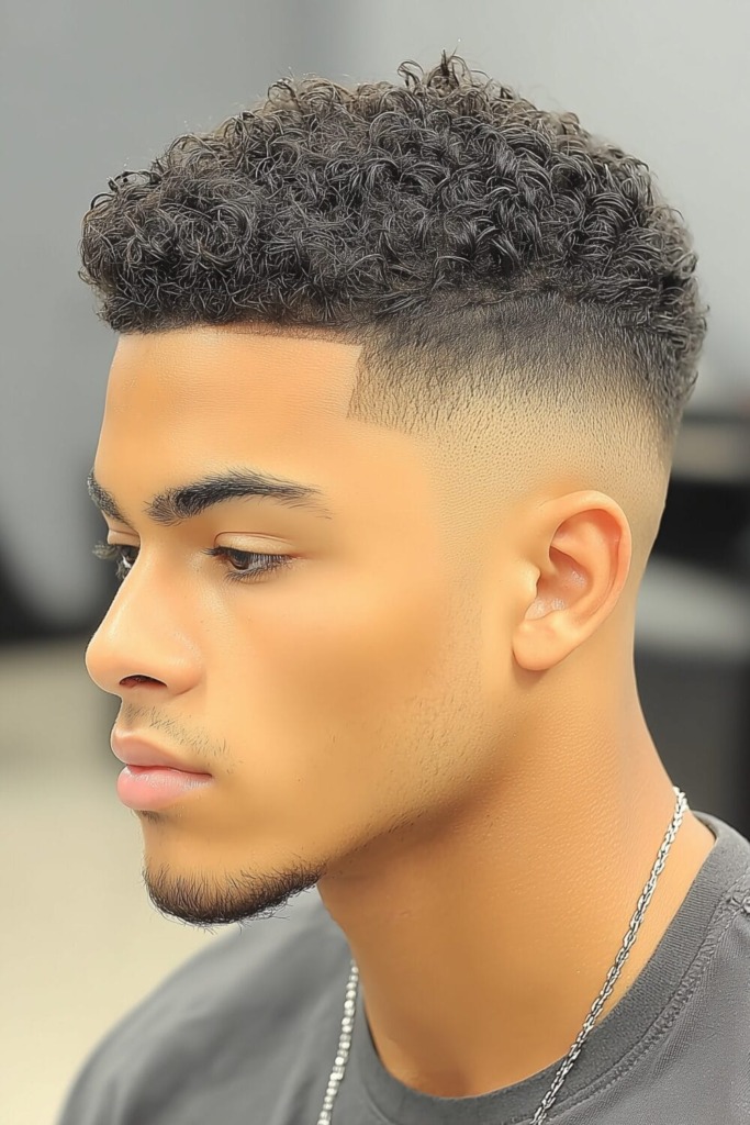 High Bald Fade Haircut Ideas to Elevate Your Style 14 Curly Buzz Cut 13 High Bald Fade Haircut Ideas to Elevate Your Style