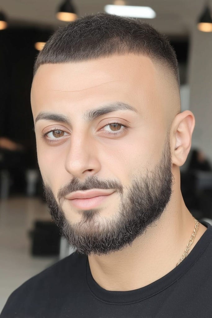 Best Short Buzz Cut Styles for a Clean, Bold Look 16 buzz cut fat face 13 Best Short Buzz Cut Styles for a Clean, Bold Look